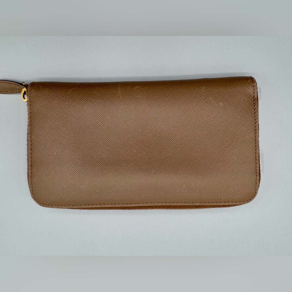 Prada Bow Zip Around Wallet in Beige - Picture 10 of 11